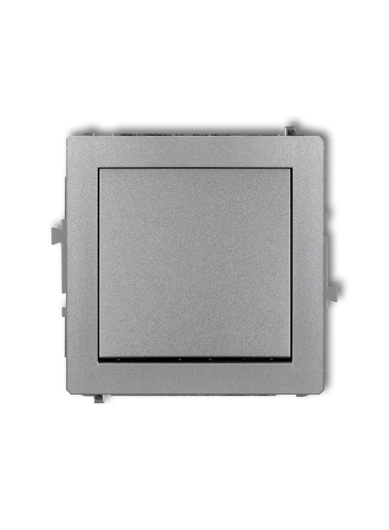 DECO Mechanizm łącznika krzyżowego (jeden klawisz bez piktogramu) srebrny metalik