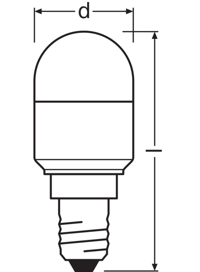 Lampa LED SPECIAL T26 20 2,3W/827 230V FR E14