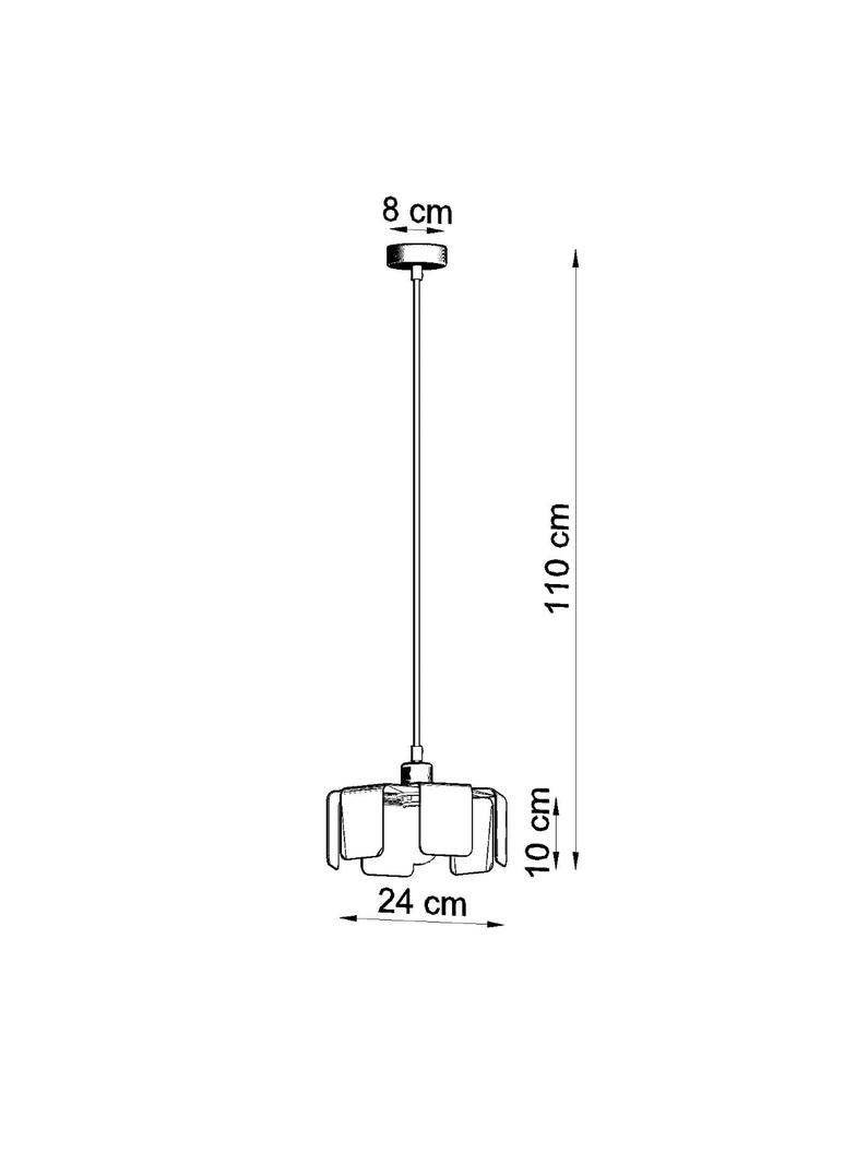 Sollux Lampa wisząca TULIP czarny SL.0667
