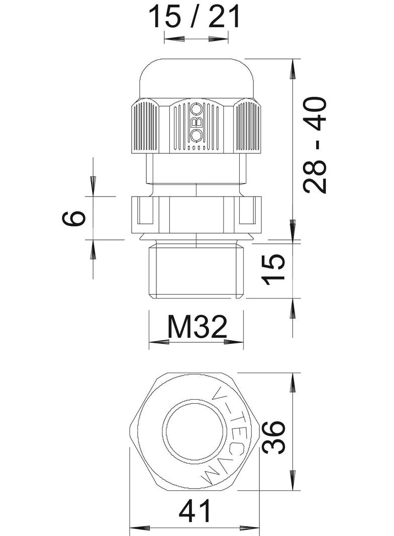DŁAWIKI METR.Z DŁ.GW.M32X1,5 JSZ