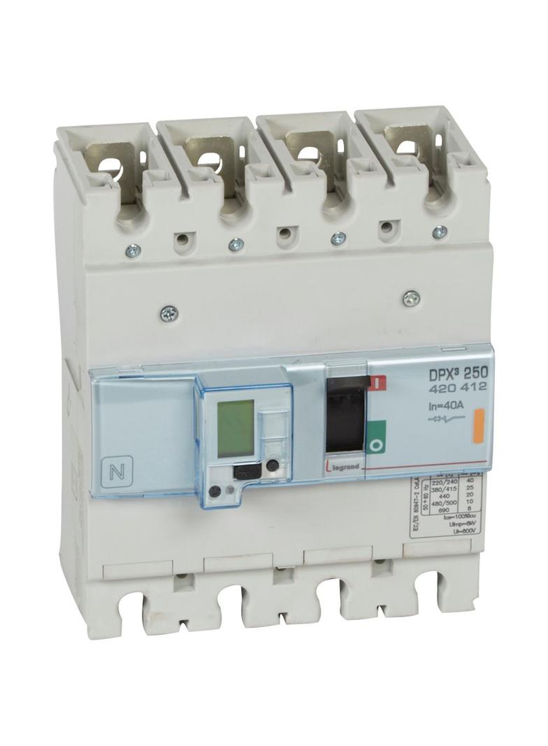 Wyłącznik DPX3 250 El+P 4P 40A 25Ka 420412 LEGRAND