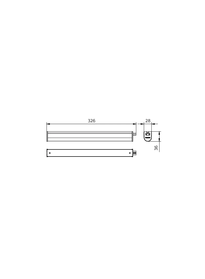 Oprawa LED belka Ledinaire BN021C 5W 480lm IP20 3000K barwa ciepła LED5S/830 L300 5 lat gw. PHILIPS