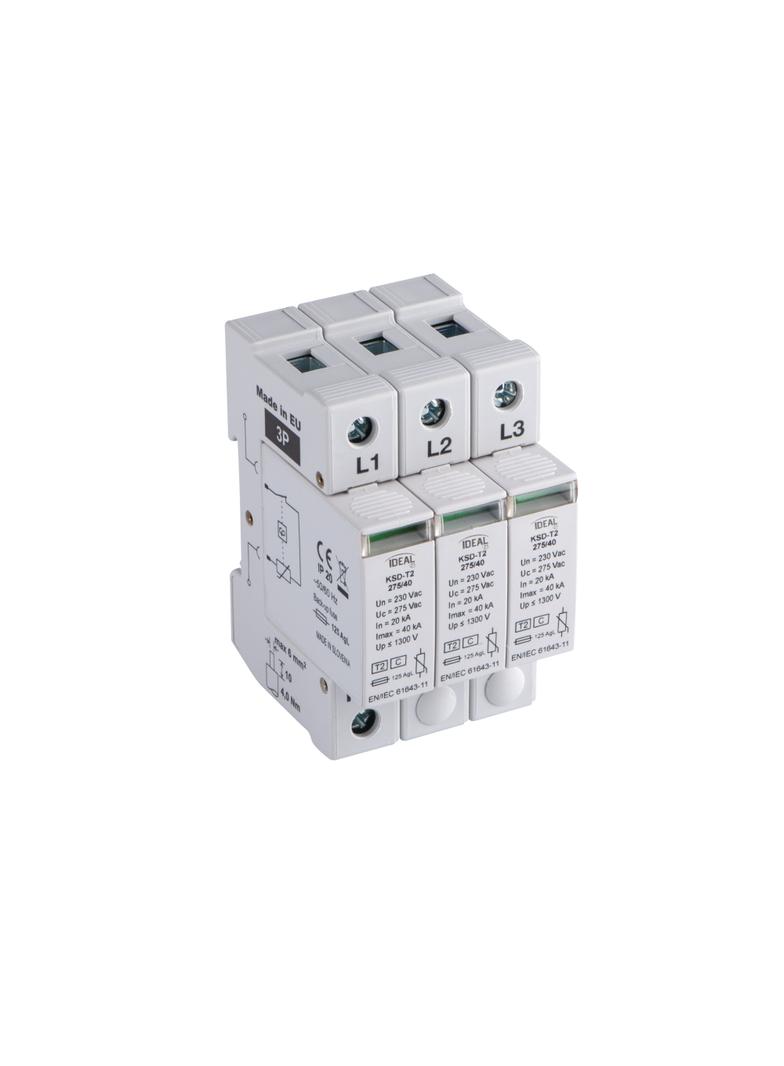 Ogranicznik przepięć KSD-T2 275/120 3P 23132 KANLUX