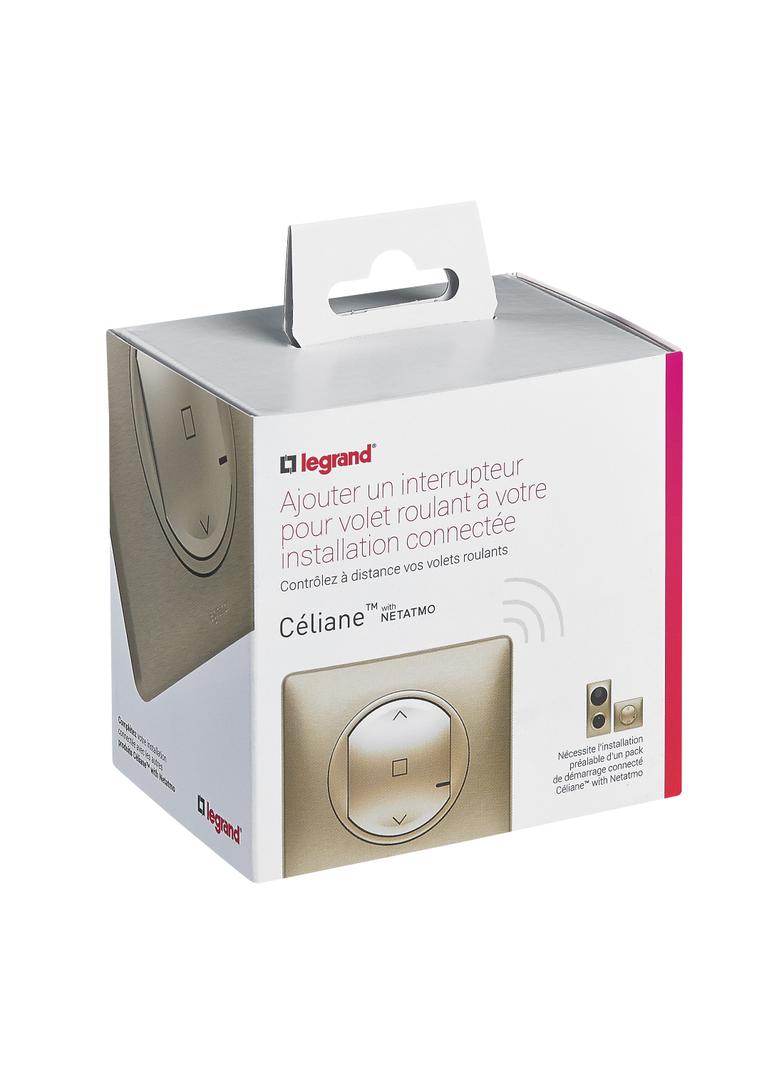 CELIANE WITH NETATMO - ŁĄCZNIK ROLET CONNECTED TYTANOWY, Legrand