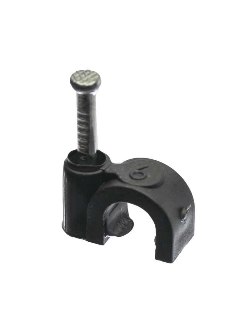 uchwyt kabl.D fi6mm czarny, 100