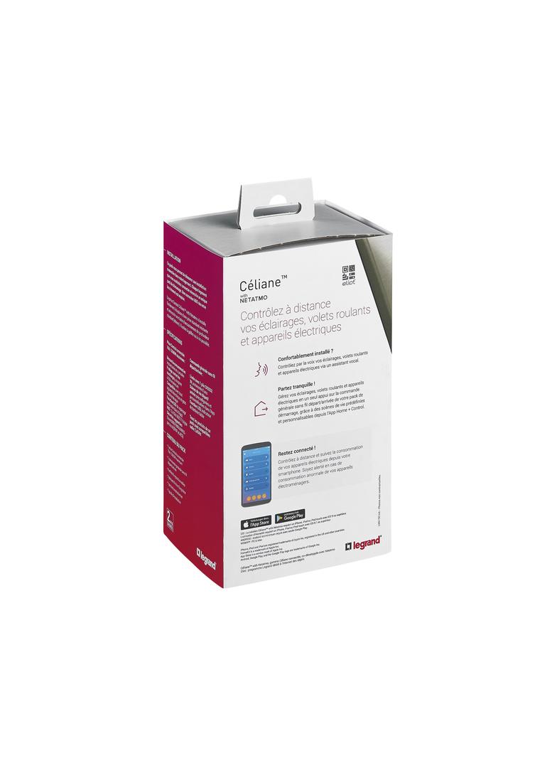 CELIANE WITH NETATMO - ZESTAW STARTOWY PODSTAWOWY (GNIAZDO CONTROL, ŁĄCZNIK BEZPRZEWODOWY WYJŚCIE/PO