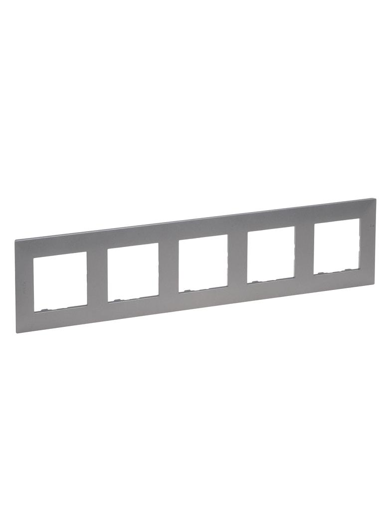 Niloe Step Ramka Pięciokrotna 5X- Kolor Stalowy 863495 LEGRAND