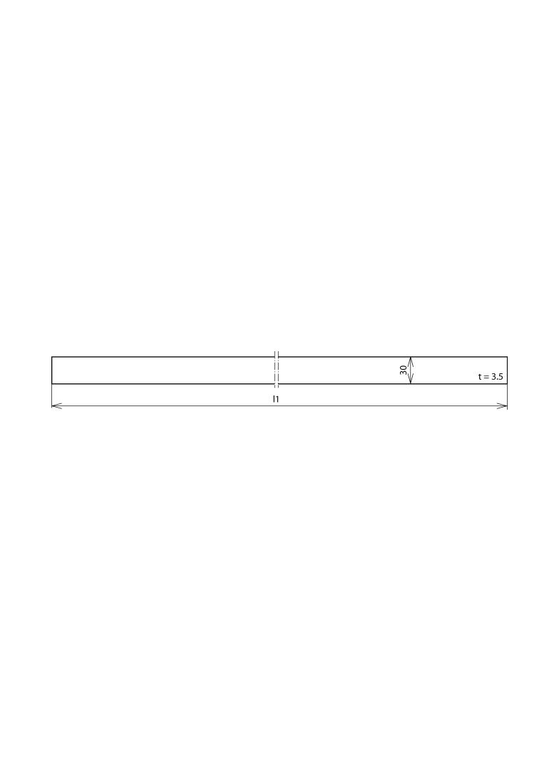 Płaskownik 30x3,5 mm, 1,5 m, stal nierdzewna NIRO V4A