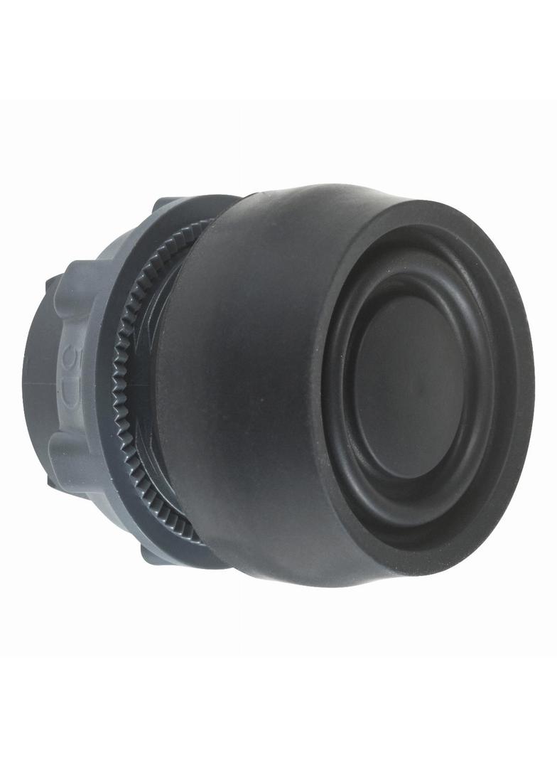 Harmony XB5 Przycisk okapturzony fi22 czarny z samopowrotem okrągły plastikowy ZB5AP2S Schneider