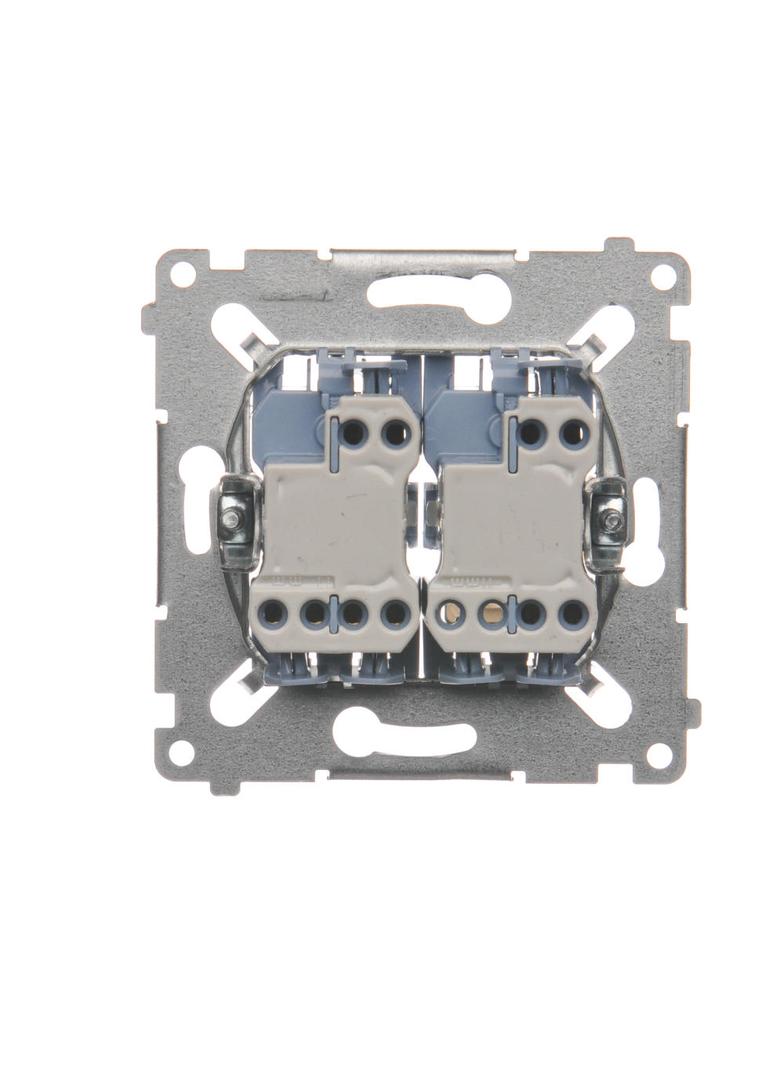 Simon 54 Łącznik schodowy i przycisk zwierny (mechanizm) 10A 250V szybkozłączka SW6P1M KONTAKT