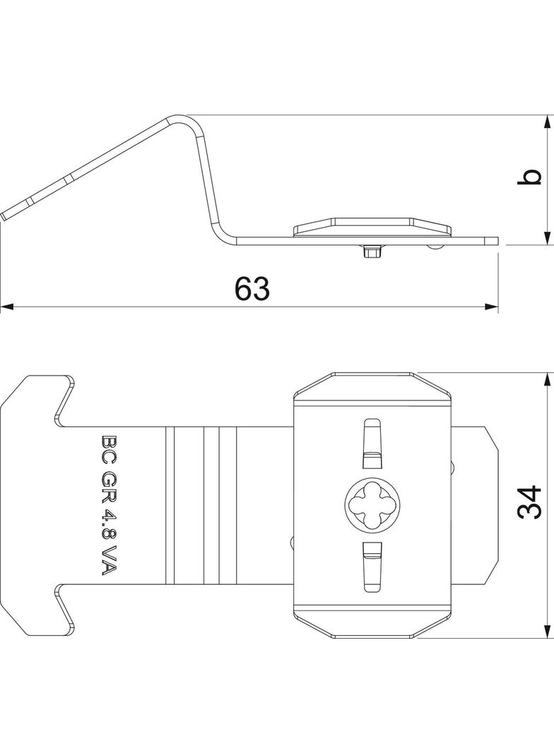 BC GR 4.8 VA, Uchwyt montażowy do GRM