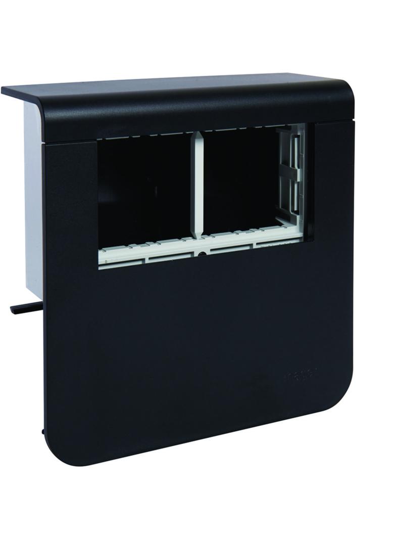 tehalit.SL Pusty nośnik urządzeń 20x55 45x45 czarny SL200559039011 HAGER