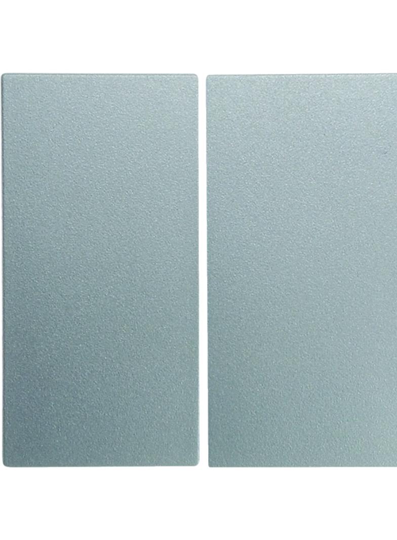 BERKER B.Kwadrat/B.7 Klawisze do łącznika 2-klawiszowych aluminium mat lakierowana 16231404 HAGER