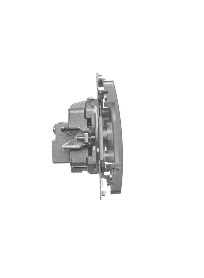 Simon Basic Gniazdo antenowe R-TV przelotowe 10 dB 1x wejście: 5–862 MHz satynowy