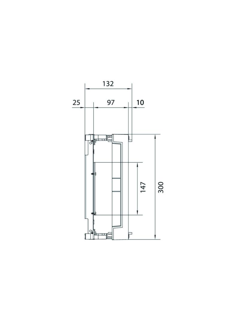 univers N 300x500mm podzespół dla wyłączników mocy H3+ 2xP160 UK22LH0 HAGER
