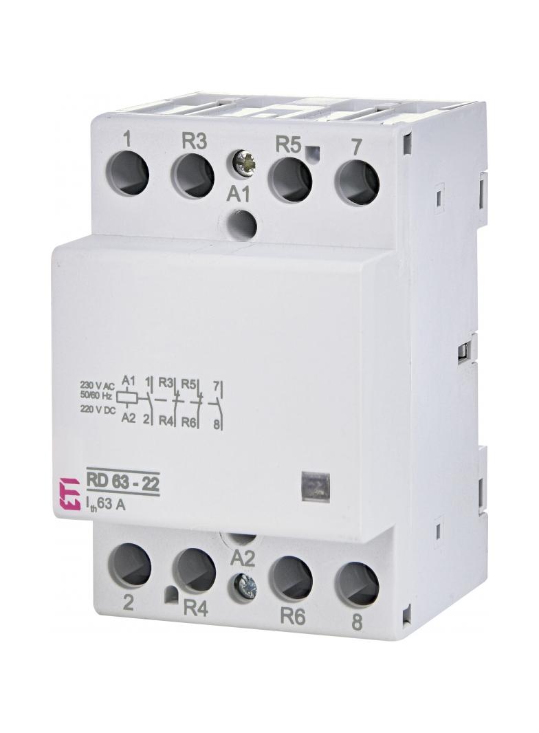 Stycznik modułowy 63A 2Z 2R 3M 4P RD 63-22-230V AC/DC 002464030 ETI