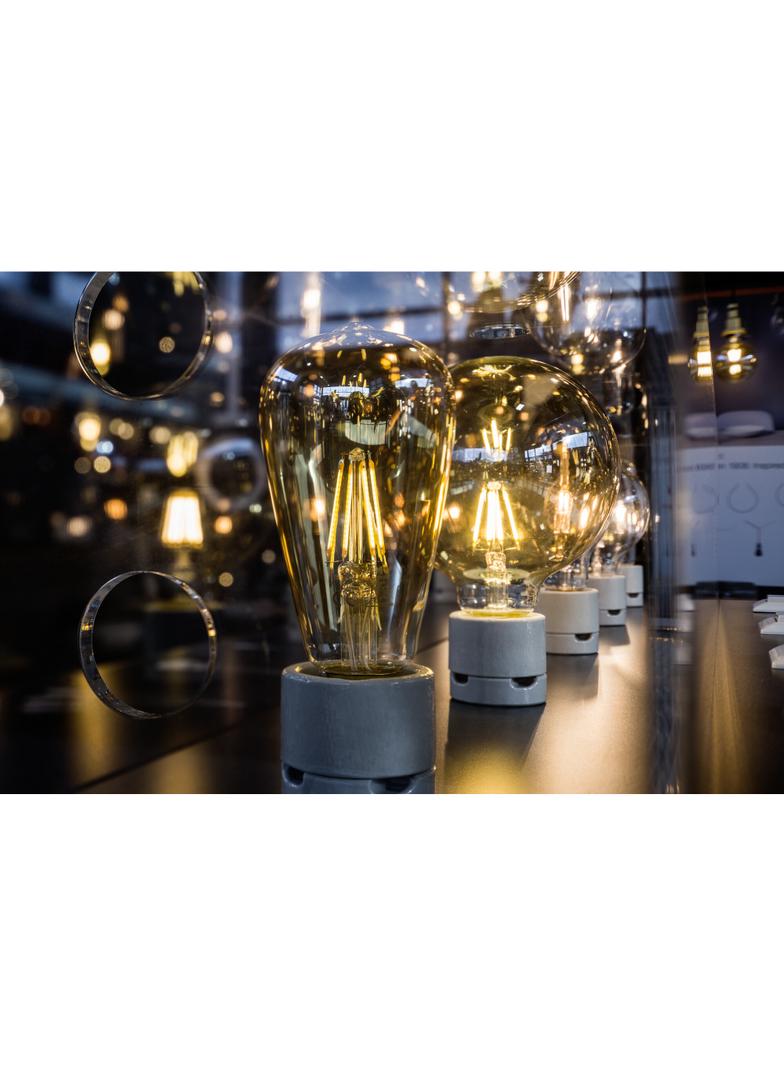 Lampa LED Vintage 1906 dim CL GLOBE125 Filament szkło przezroczyste GOLD 55 dim 7W 825 E27