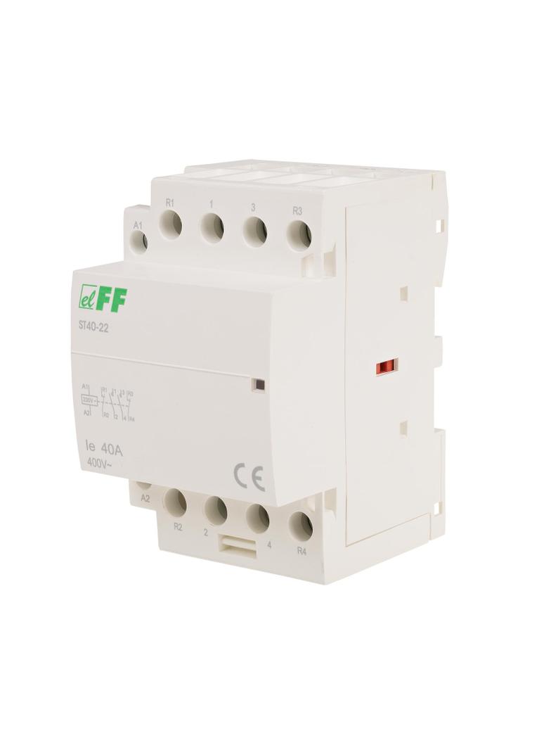 Stycznik modułowy, montaż na szynie, styki 2NC+2NO, 40A