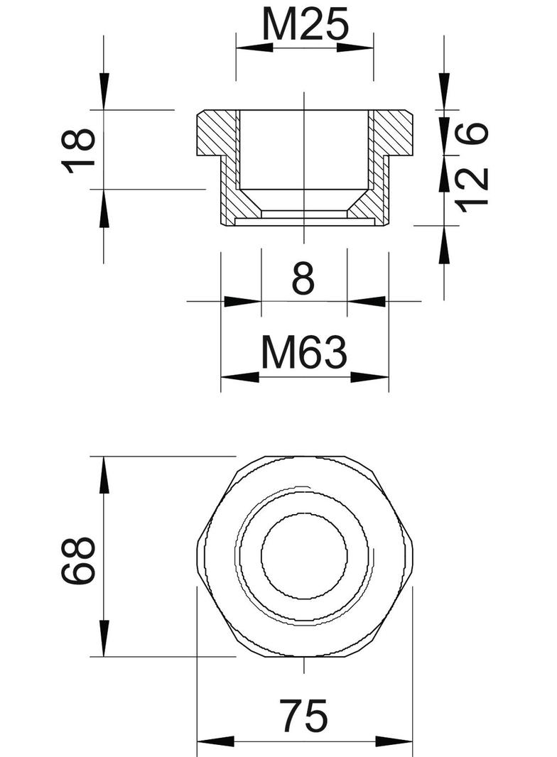 107/R M, REDUKCJE M63-M25 POLIAMID