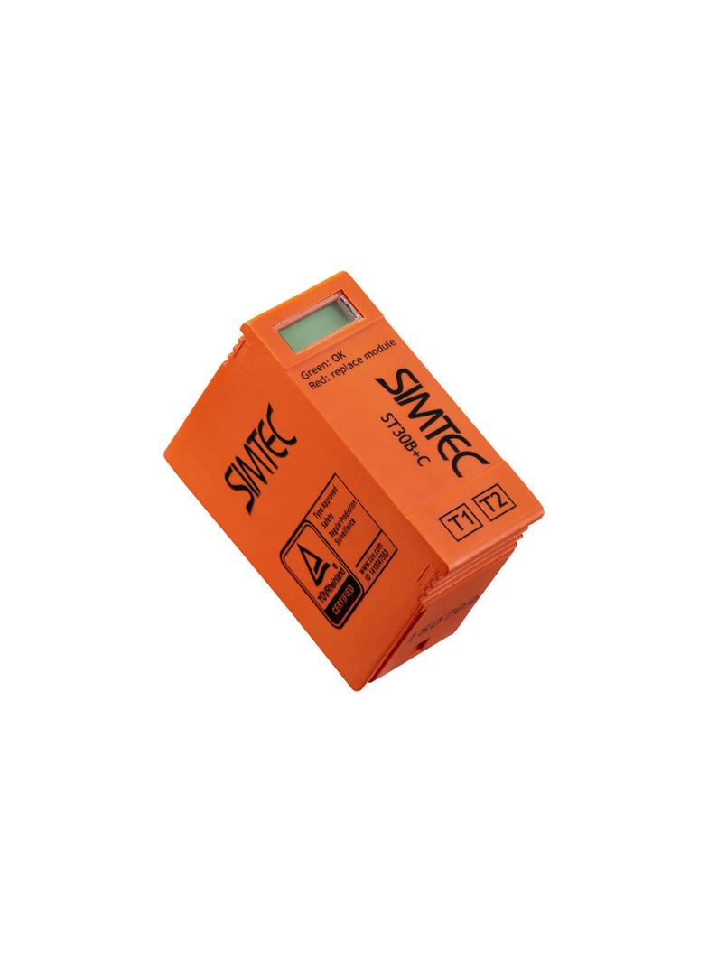 STDMM30B+C-275 Moduł ochronny warystorowy do Simtec klasy B + C( do ST30B+C/1; 4) - kolor pomarańczo SIMET