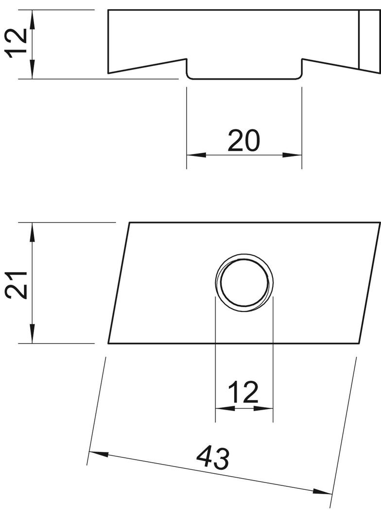 MS50SN M12 ZL Nakrętka ślizgowa