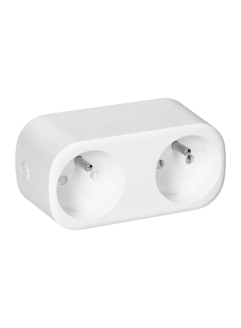 Rozgałęźnik bezprzewodowy podwójny Tuya Smart Wi-Fi biały ORNO