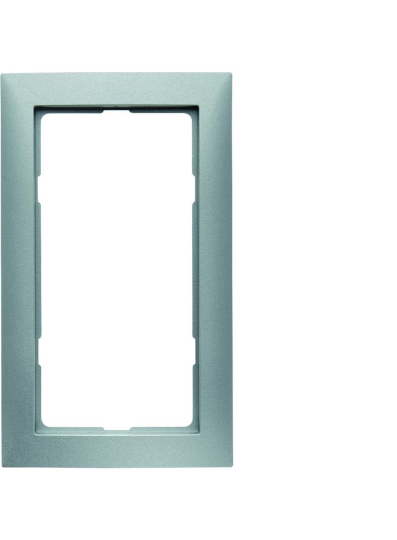BERKER B.Kwadrat/S.1 Ramka z dużym wycięciem aluminium mat lakierowana 13099939 HAGER