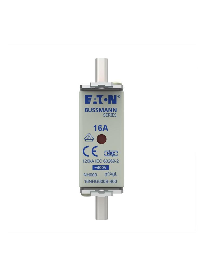 NH FUSE 16A 400V GG/GL SIZE 000 Wkładka NH000 16A 400V GL/GG podwójny wskaźnik 16NHG000B-400 EATON
