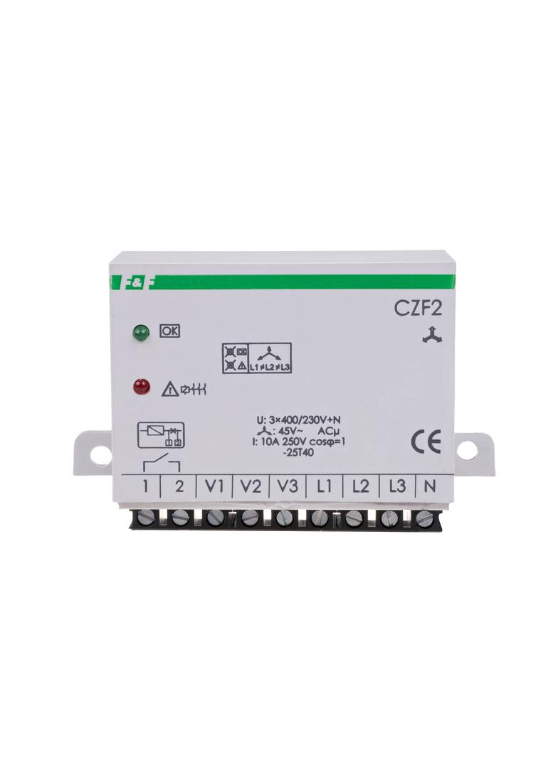 CZUJNIK ZANIKU FAZY Z KONTROLĄ STYKÓW, STYKI: 1Z , I=10A, PRZYŁĄCZE: ZACISKI ŚRUBOWE