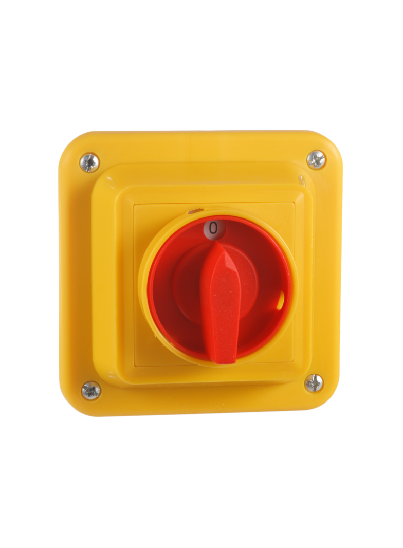 Łącznik Krzywkowy 15A, Rozłącznik 1-0-2 (1 - biegunowy), w obudowie OB1 z czołem zamykanym