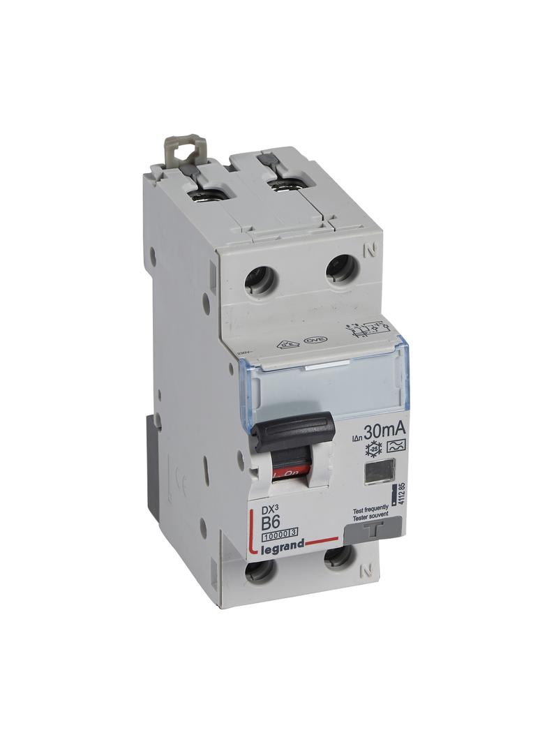 WYŁĄCZNIK RÓŻNICOWONADPRĄDOWY P 312 2P B 6A 30MA TYP A 10KA SERII DX3, Legrand