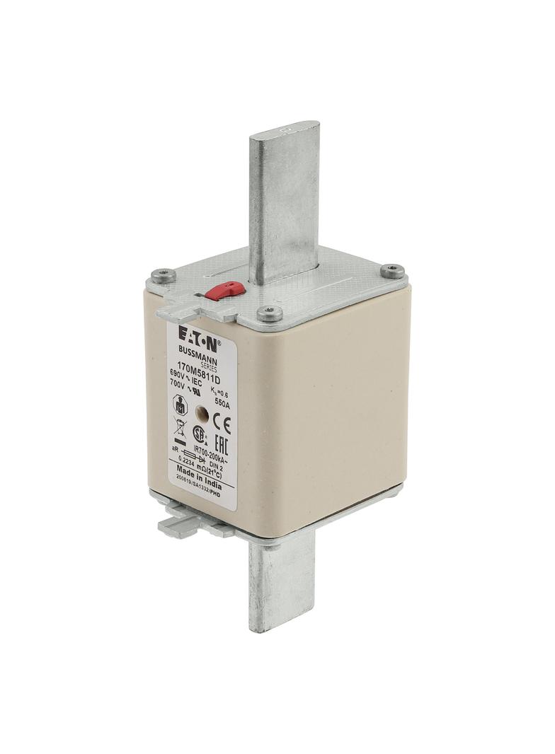 550A 690V aR DIN 2 HSDNH FUSE Wkładka szybka 550A AC 690V DIN 2 aR DIN IEC podwójny wskaźni 170M5811