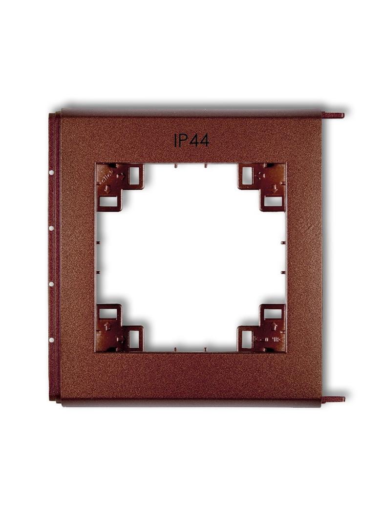 FLEXI Ramka zewnętrzna do łączników IP44 brązowy metalik