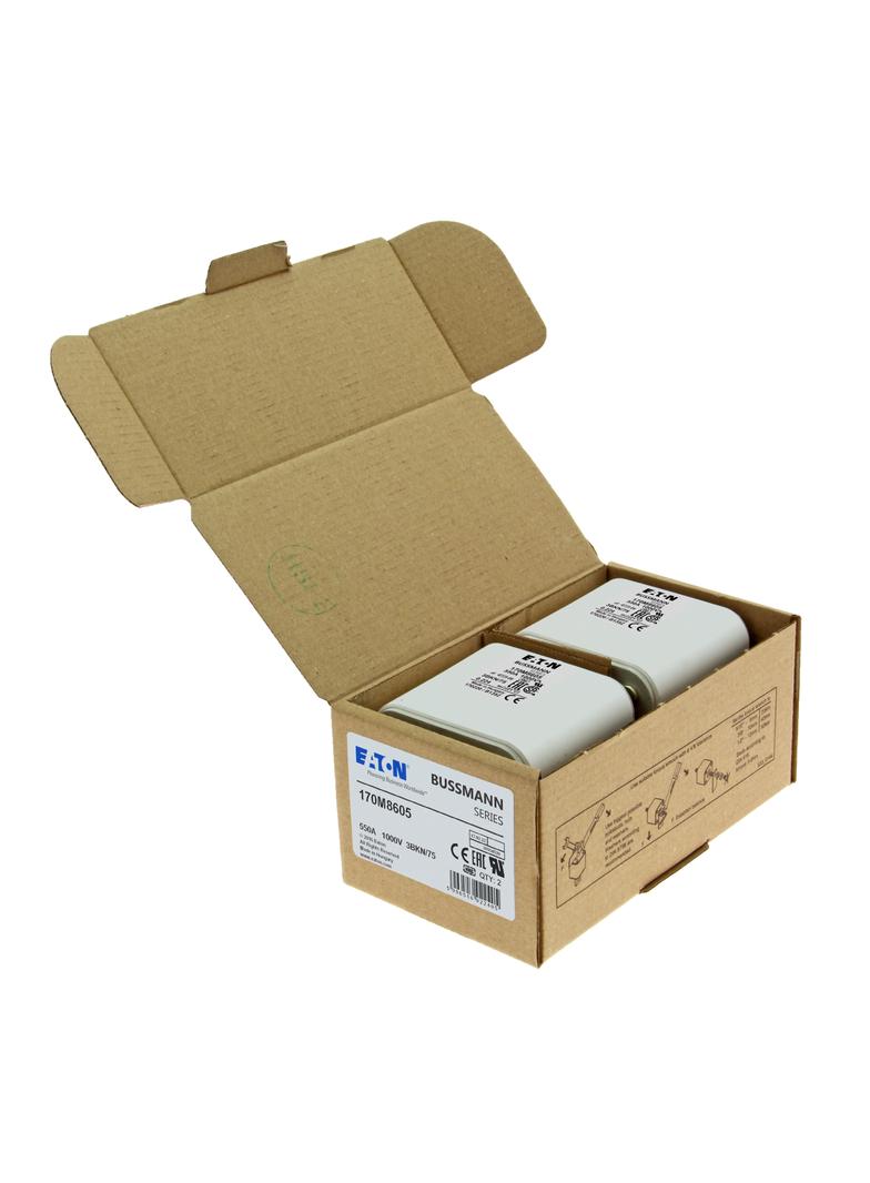 FUSE 550A 1000V 3BKN/75 AR UR Wkładka szybka 550A AC 1000V rozmiar 3 74x92x76 mm aR IEC UL 170M8605