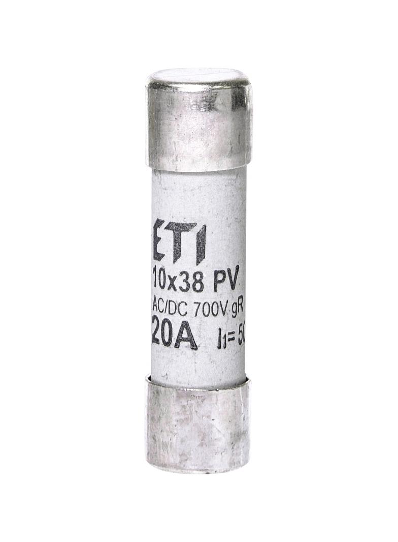 Wkładka topikowa cylindryczna PV gR 700V CH10x38 gR 20A 700V AC DC 002625024 ETI