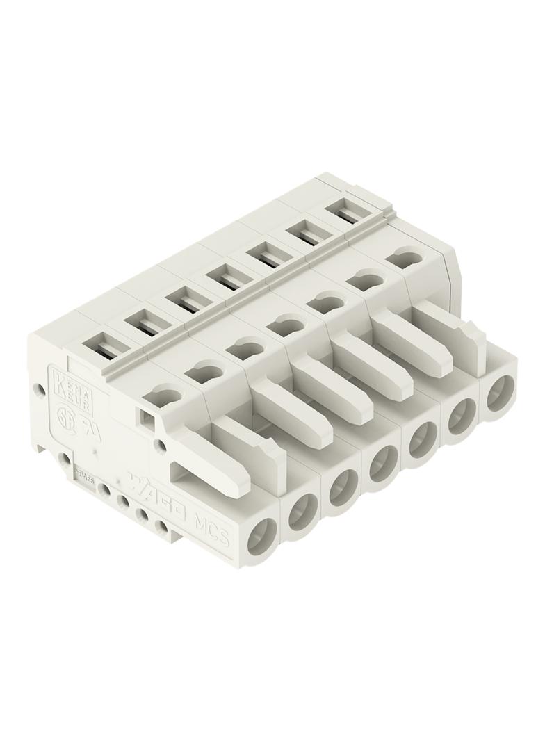 MCS-MIDI Classic gniazdo 7-bieg. j-szare raster 5 mm /50szt./ WAGO