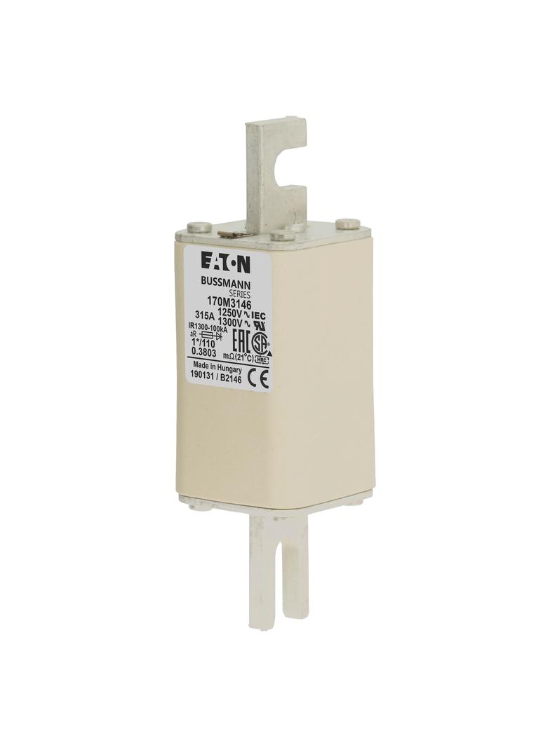 315A 1250V 1*/110 aR INDICATOR FUSE Wkładka szybka 315A AC 1250V rozmiar 1 45x45x138 170M3146 EATON