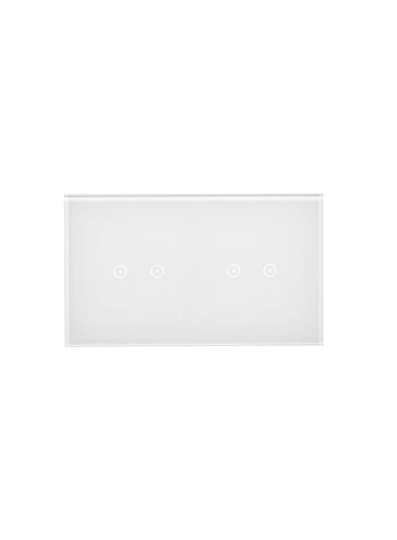 Simon 54 Touch Panel dotykowy S54 Touch 2 moduły 2 pola dotykowe poziome + 2 pola dotykowe poziome biała perła DSTR222/70 KONTAKT