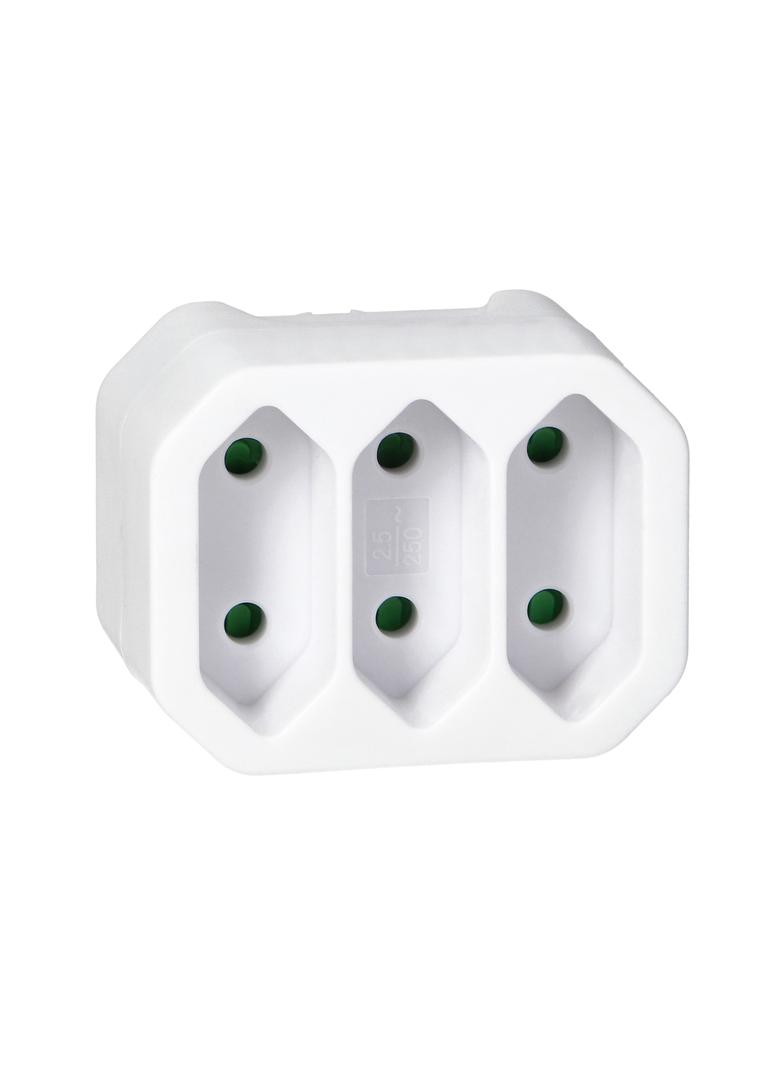Rozgałęźnik 3x2P euro biały OR-AE-13278/W ORNO