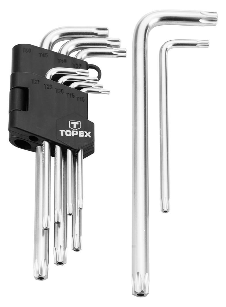Klucze Torx T10-T50, zestaw 9 szt.