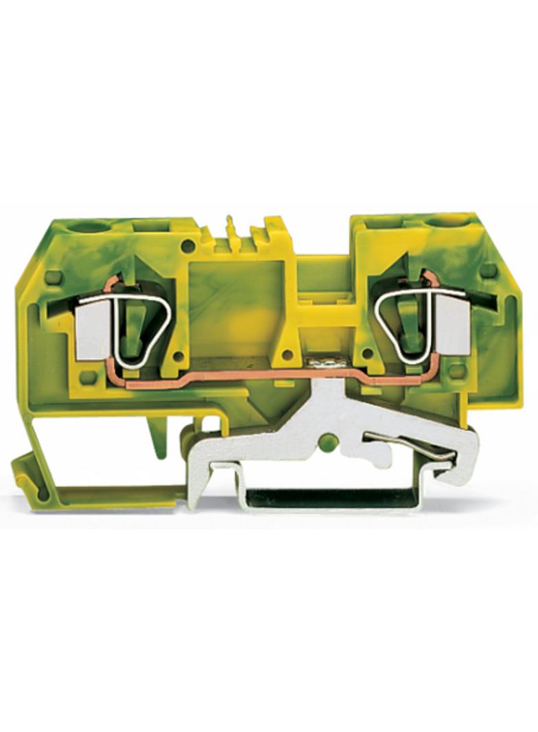 złączka PE 2-przewodowa 6 mm2 żółto-zielona