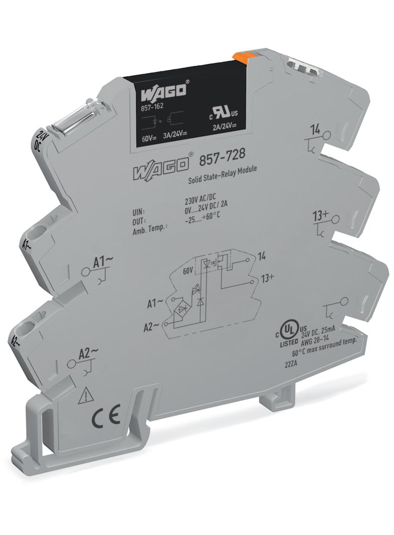 JUMPFLEX podstawka z przekaźnikiem półprzewodnikowym 230VACDC/24VDC/2A WAGO