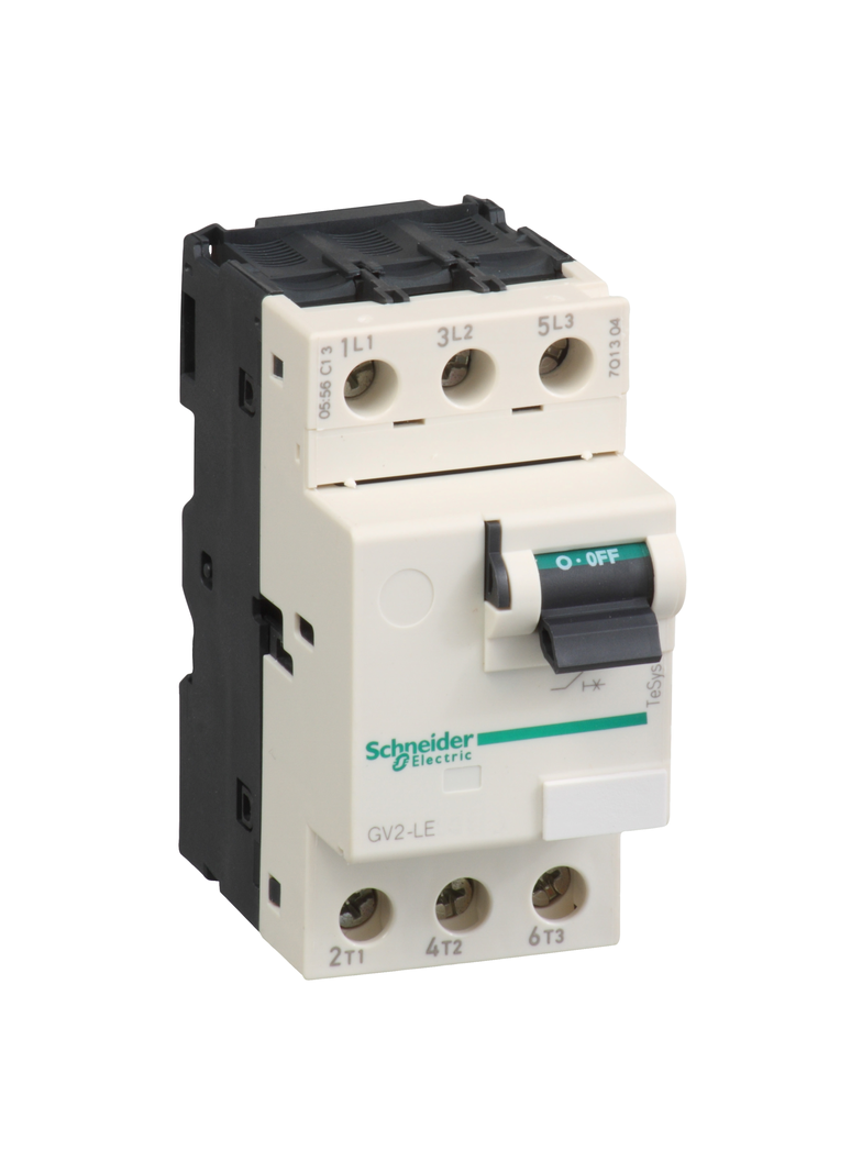 Wyłącznik silnikowy magnetyczny GV2LE napęd dźwigniowy 14A