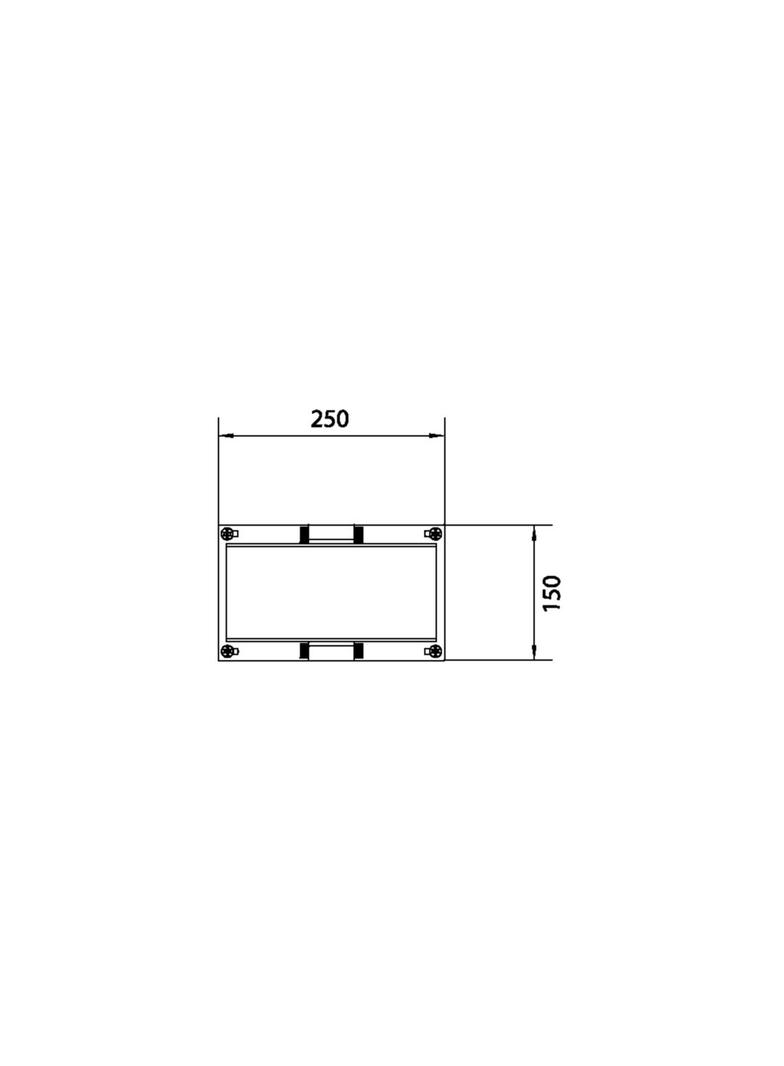 univers N Blok dla szyn zbiorczych poziomych 12/20/30x5/10mm 60mm 1-pol. 150x250mm UE11E0 HAGER