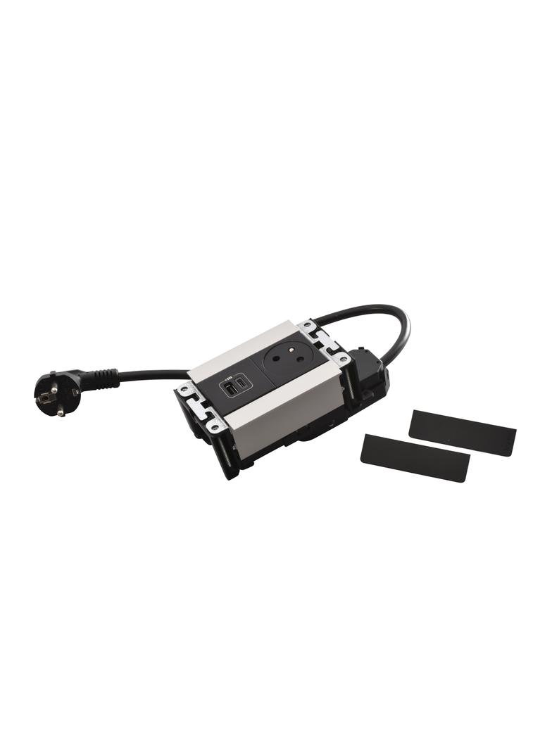 INCARA: MULTILINK - 2P+Z / USB A+C - 2,0 M-METAL, Legrand