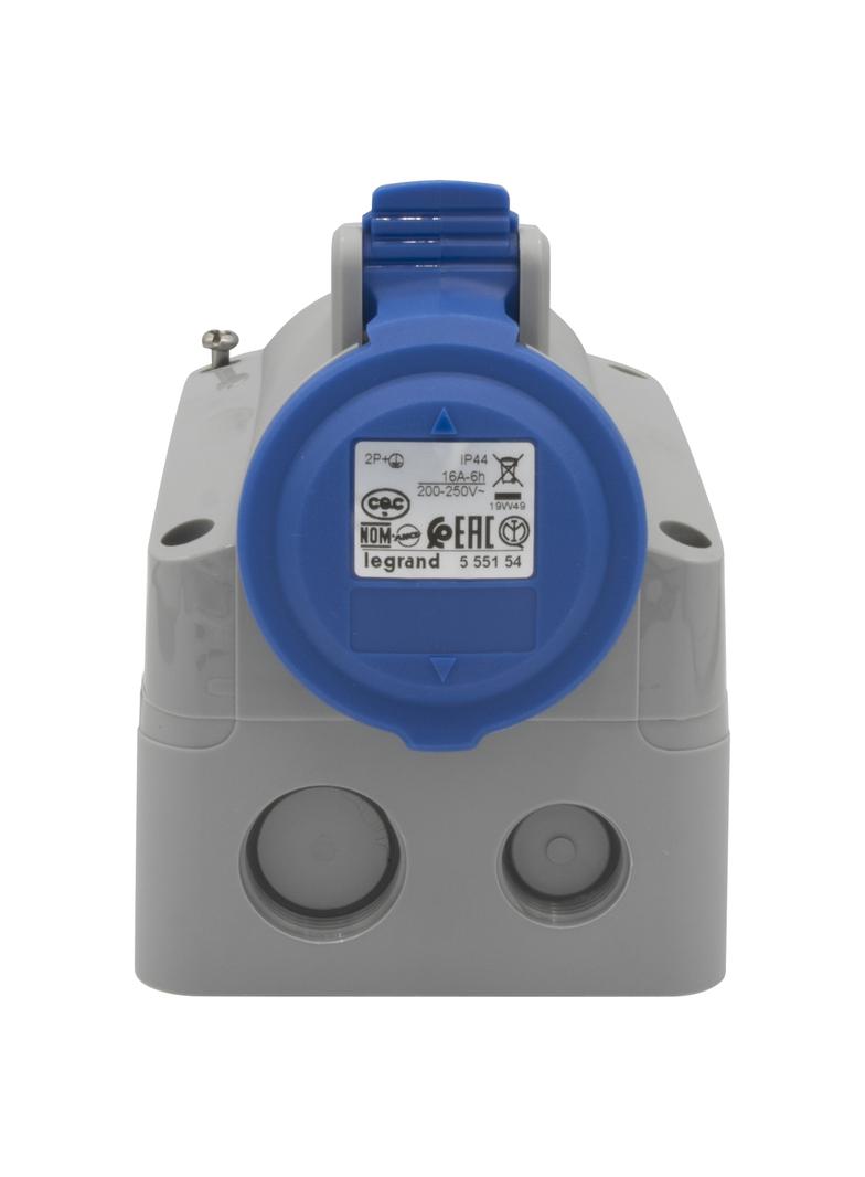 P17 TEMPRA PRO GNIAZDO STAŁE 16A 2P+Z 230V IP44, Legrand