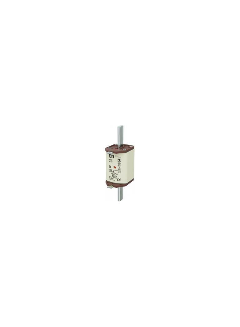 Wkładka topikowa NH zwłoczna KOMBI Zaczepy izolowane NH2C/I gG 100A 500V 004195214 ETI