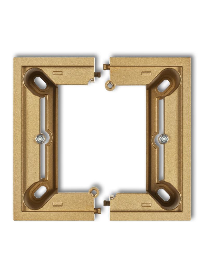 DECO / MINI Puszka natynkowa pojedyncza, składana DECO, MINI złoty