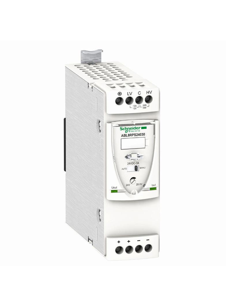 Phaseo, regulowany zasilacz impulsowy (SMPS), 1 lub 2 fazowy, 100..500 V, 24 V, 3 A