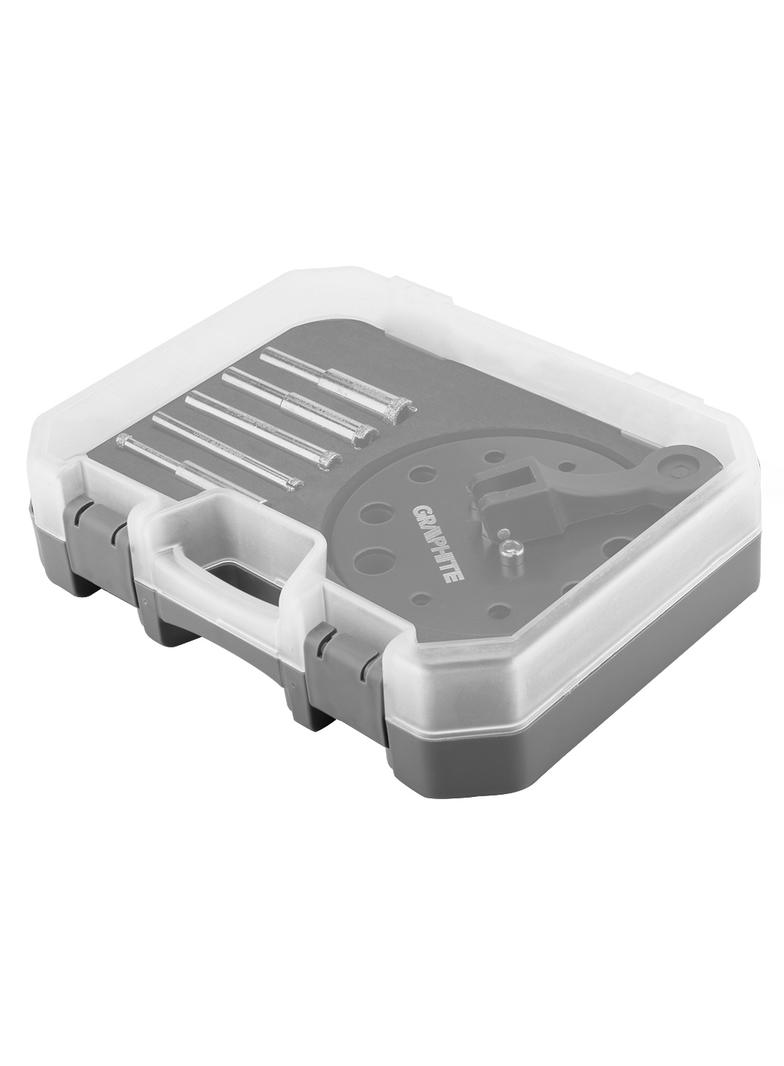 Wiertła diamentowe 5-12 mm z prowadnicą, zestaw 6 szt.